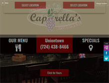 Tablet Screenshot of caporellas.net